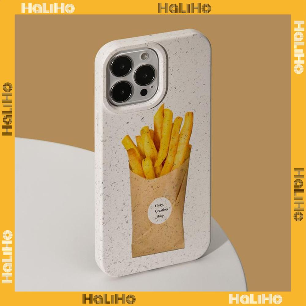 Ốp lưng iPhone 11 Ốp lưng có thể phân hủy Thân thiện với môi trường Mịn màng Bảo vệ thoải mái Bữa ăn khoai tây chiên lớn thơm ngon dễ thương Tương thích với iPhone 14 Pro max 13 Pro max 12 Pro Max 11 xr xs max 7 8