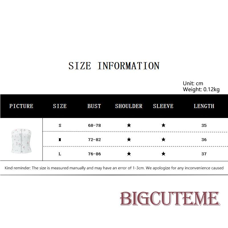 Áo Ống Có Khóa Kéo In Hoa Hở Vai Thời Trang Mùa Hè Dành Cho Nữ