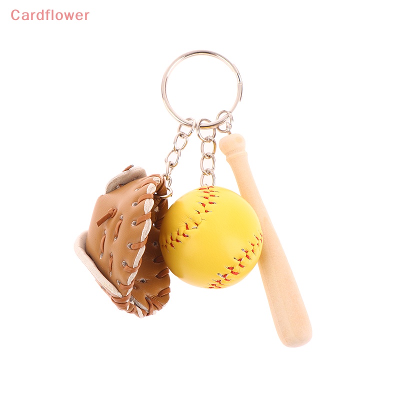 Móc Khóa Da PU Hình Găng Tay Bóng Chày 3D Nhiều Màu Mới