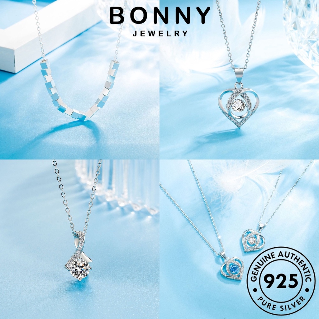 Bonny trang sức moissanite vòng cổ phụ nữ kim cương 925 trang sức bạc đơn giản ban đầu m049
