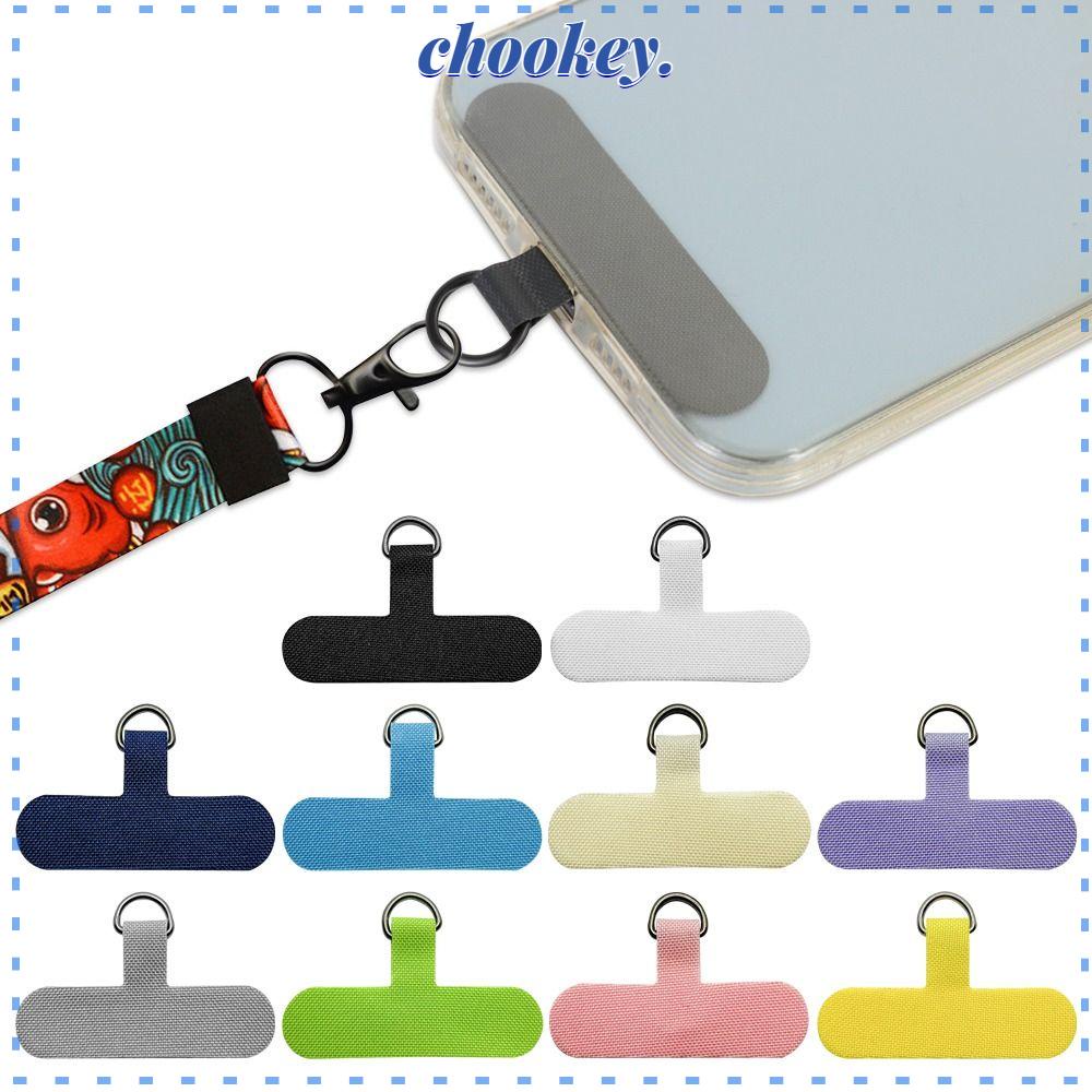 Kẹp Giữ Điện Thoại / Thẻ Bằng Vải Denim Nhiều Màu Chống Thất Lạc Có Thể Tháo Rời