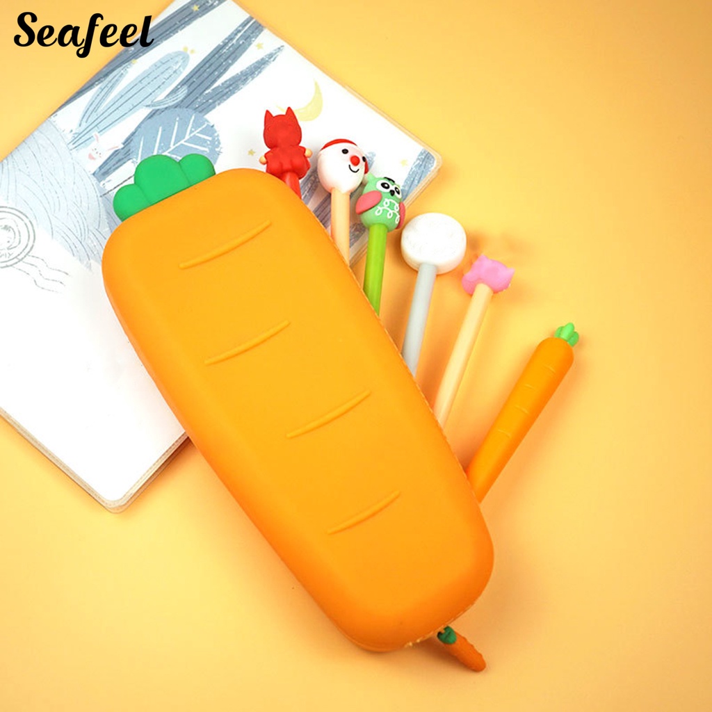 Túi Silicon Mềm Hình Củ Cà Rốt Hoạt Hình Đáng Yêu