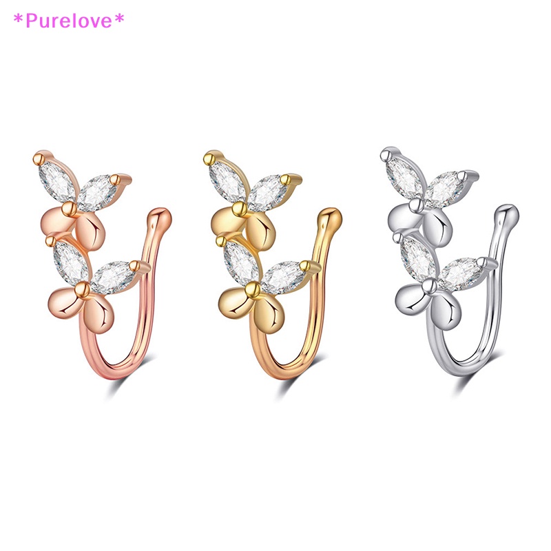 Khuyên Mũi Không Cần Xỏ Lỗ Hình Bướm Xinh Xắn Mới