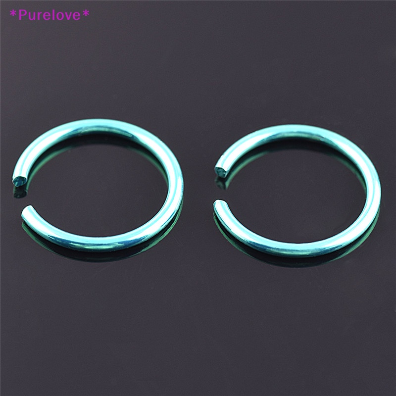 Set 40 Khuyên Mũi Thép Không Gỉ Nhiều Màu Sắc Thời Trang Mới