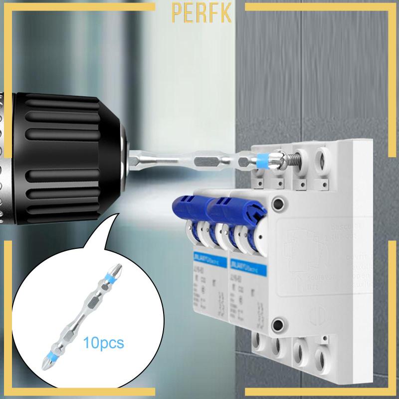 Set 10 Mũi Khoan Đầu Lục Giác Chữ Thập Chuyên Dụng Sửa Chữa Đồ Gỗ