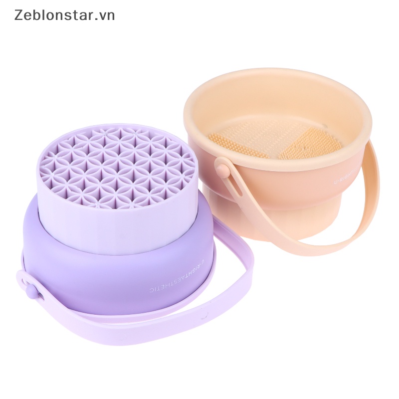 Miếng Silicone Vệ Sinh Cọ Trang Điểm Gấp Gọn Tiện Lợi
