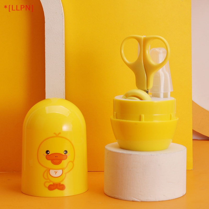 Bộ 4 Dụng Cụ Chăm Sóc Móng Tay Em Bé Bằng PP Không BPA Họa Tiết Hoạt Hình Dễ Thương