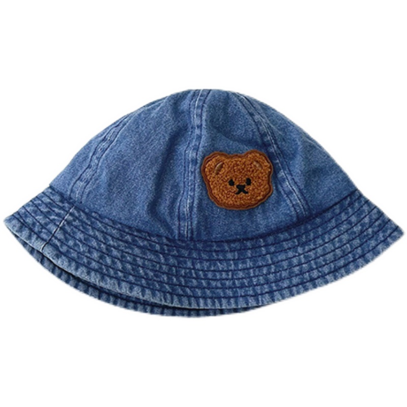 Mũ Tai Bèo Hình Gấu Phong Cách Cao Bồi Hàn Quốc Cho Bé