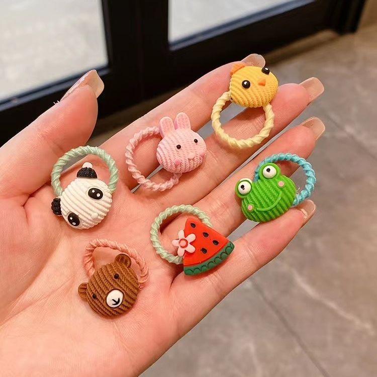 Dây Buộc Tóc Cao Su Dễ Thương Không Đau Cho Bé Gái