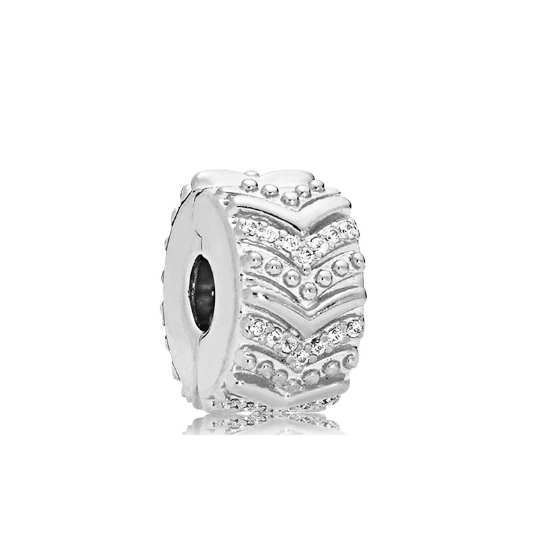 Hạt Charm Hình Cỏ Bốn Lá Bằng Bạc Sterling Pandora925 Dùng Làm Trang Sức DIY