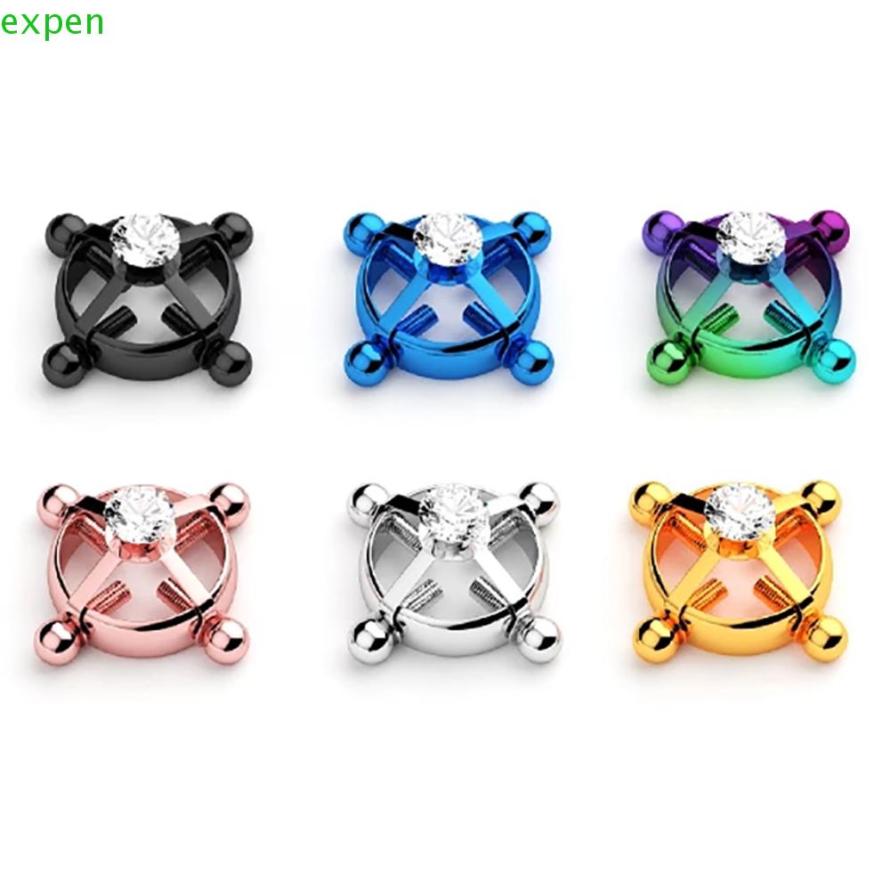 Nhẫn Ngực Tròn Bằng Thép Không Gỉ Quyến Rũ Cho Nữ