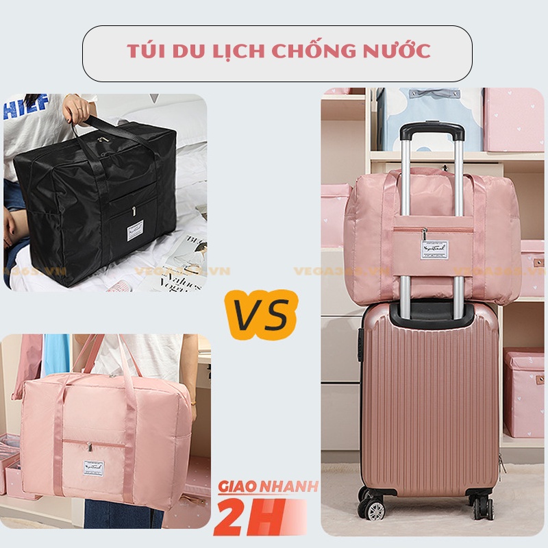 Túi Du Lịch Gấp Gọn - Sức Chứa Lớn - Chống Thấm Nước - Treo Vali Tiện Lợi Vega365.vn