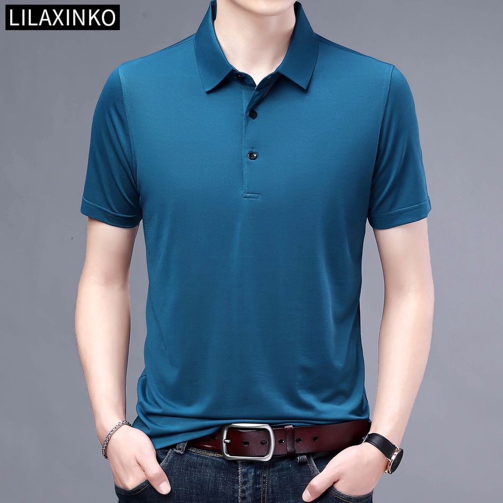 Áo Thun Polo Tay Ngắn Màu Trơn 8 Màu Thời Trang Dành Cho Nam