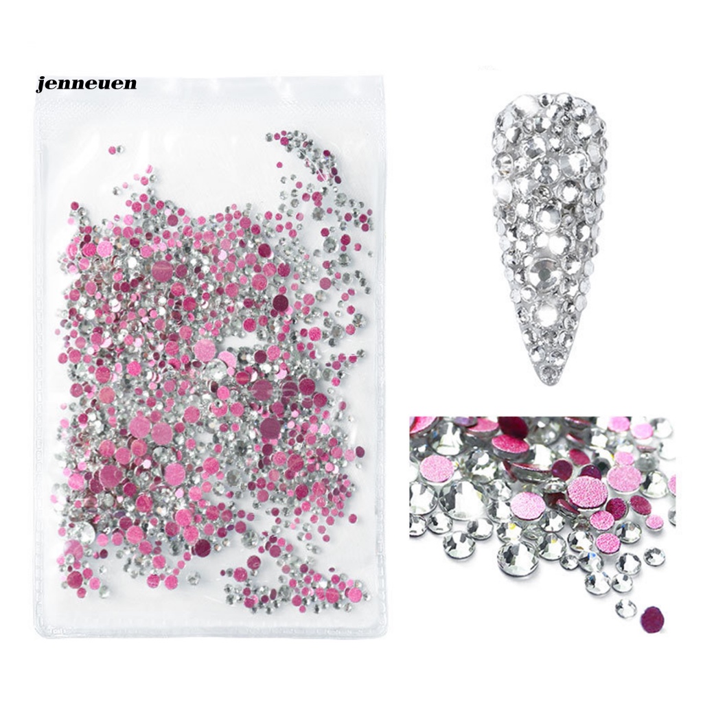 Set 1440 Hạt Đá Nhiều Màu Đính Trang Trí Móng Tay