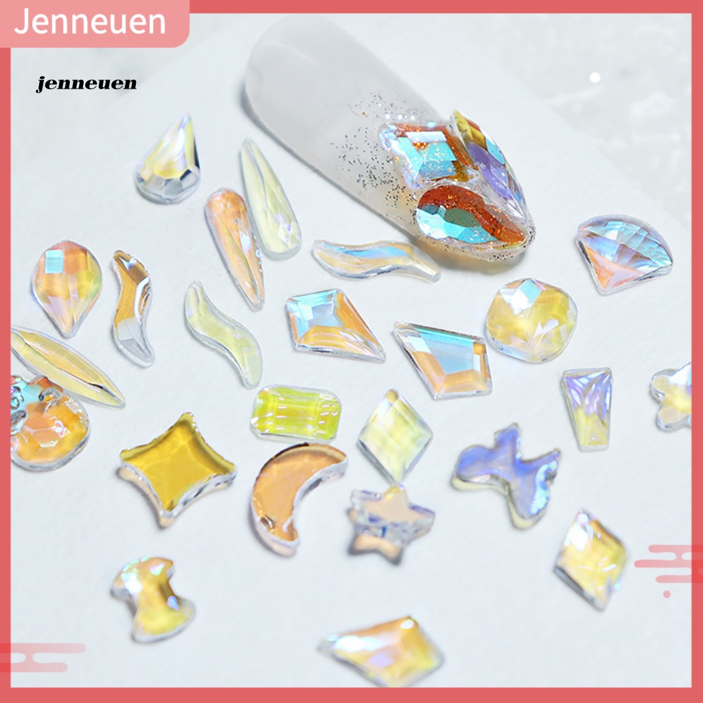 Set 100 Phụ Kiện Trang Trí Móng Tay Nghệ Thuật 3D Nhiều Màu Sắc Sống Động