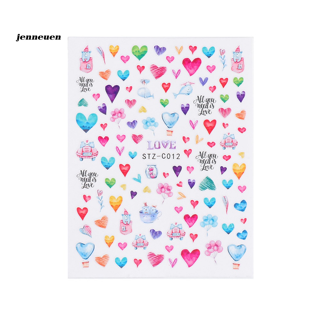 Miếng Dán Trang Trí Móng Tay Nhiều Màu Sắc DIY