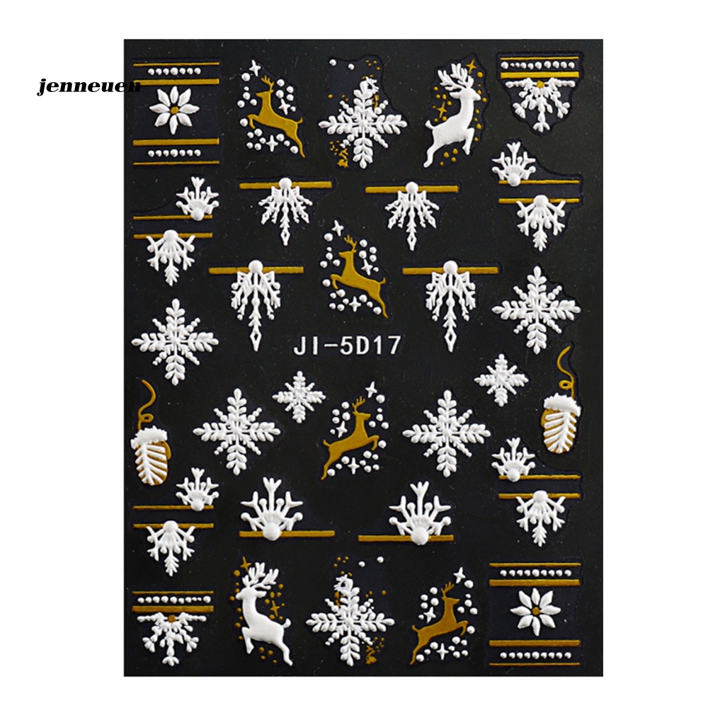 Miếng Dán Trang Trí Móng Tay Chủ Đề Giáng Sinh Dành Cho Nữ