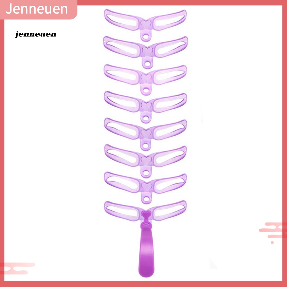 Bộ 8 Khuôn Thẻ Vẽ Lông Mày Chuyên Nghiệp