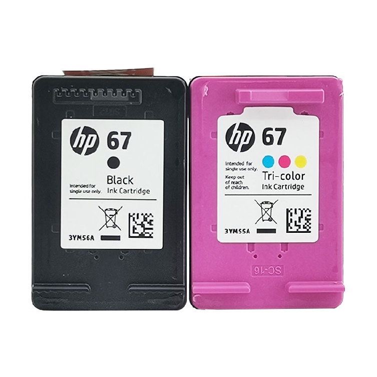 Mengqi 67 Black/Tri-Color Ink Cartridge for HP DeskJet 2700 2723 2330 6020 2320 2332