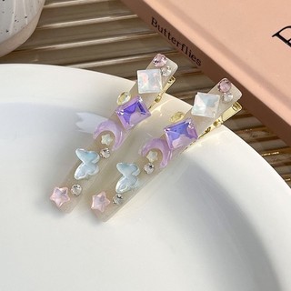 Kẹp tóc hình bươm bướm mặt trăng thời trang cho nữ