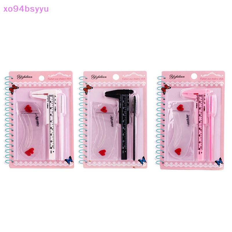 Set 3 Thước Cặp Vẽ Lông Mày Xo94Bsyu Bằng Nhựa Chuyên Dụng