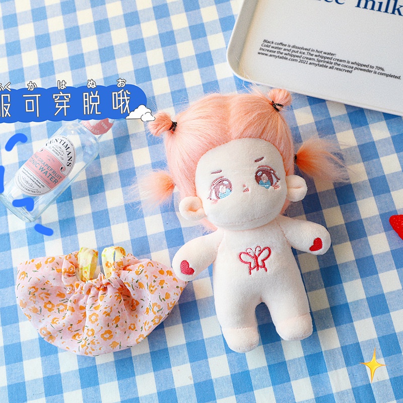 Búp Bê Nhồi Bông Hình Ngôi Sao Tóc Chiên 20cm Nhiều Kiểu Dáng Làm Quà Tặng Cho Bé Gái