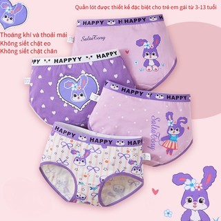 Quần Lót cotton Nhiều Màu Thoáng Khí Thoải Mái Cỡ Nhỏ Và Vừa In Họa Tiết Hoạt Hình Dễ Thương Cho Bé Gái
