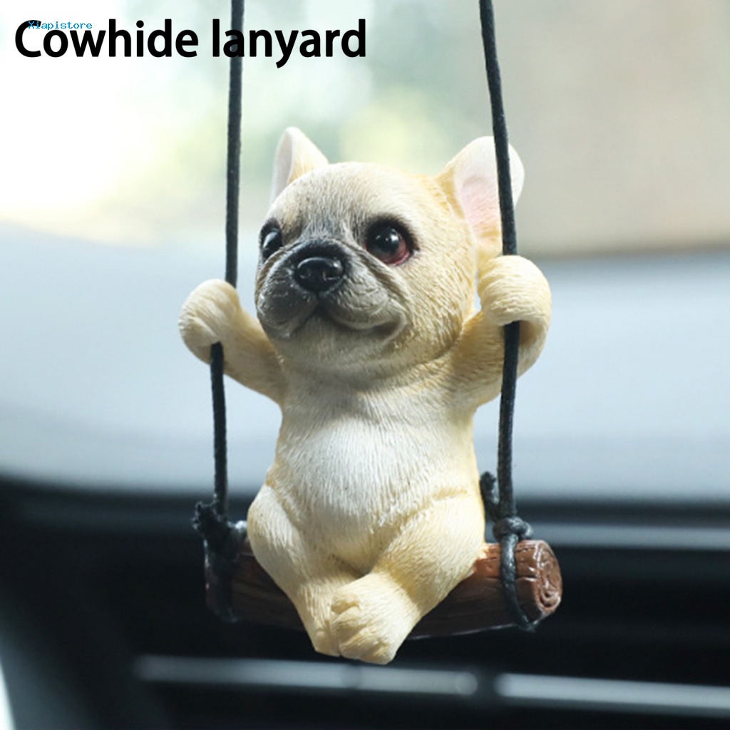 [Xiapistore] Mặt Dây Chuyền Hình Cún Con Không Phai Độ Bền Cao Trang Trí Nội Thất Xe Hơi