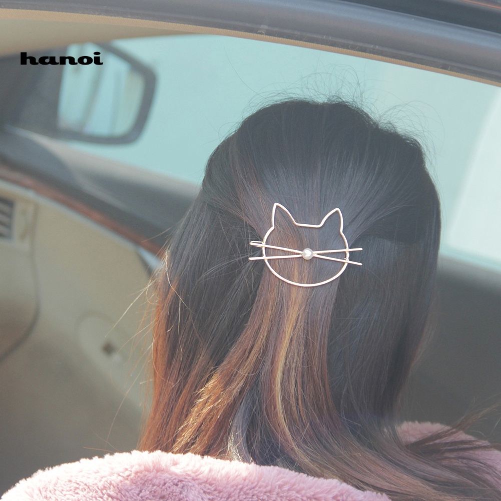 Kẹp Tóc Hình Chú Mèo Dễ Thương Cho Nữ