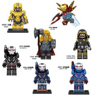 The Avengers mô hình lắp ráp đồ chơi trẻ em xếp minifigures Tranh  Thor Ronin  Thanos Iron Man
