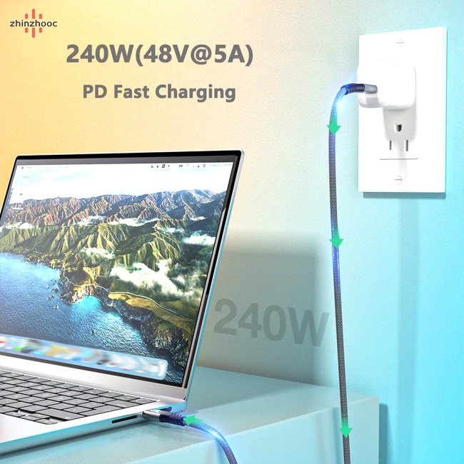 Dây Cáp Sạc Nhanh vip Usb 4.0 Hai Đầu 8k 40gbps Pd 240w Cho Thunderbolt 4