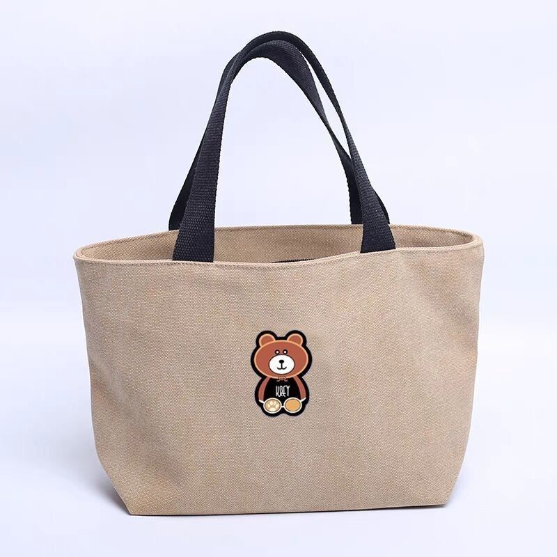 Phụ nữ mới làm việc túi vải sinh viên hand-carrying bento hộp đựng đồ ăn trưa túi vải túi xách