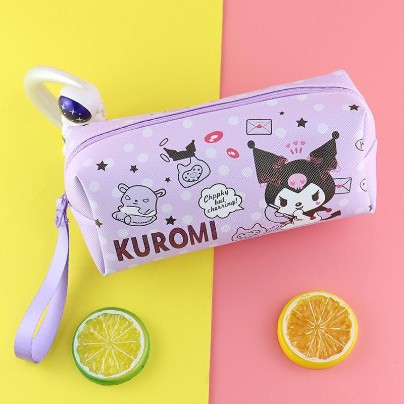 SANRIO Túi Đựng Bút Chì Một Ngăn Sức Chứa Lớn In Hình Hoạt Hình Dễ Thương Cho Học Sinh