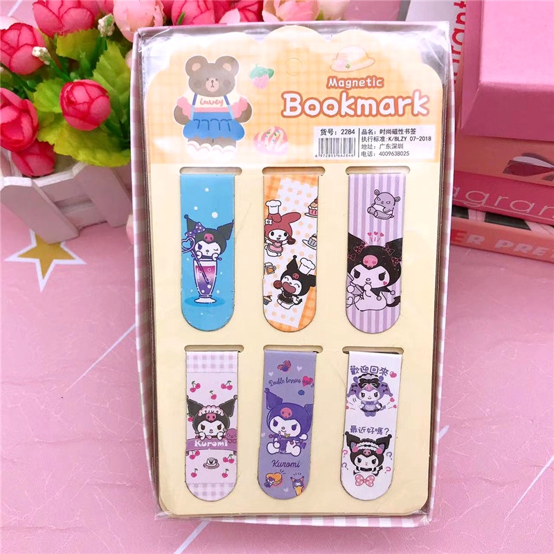 Bookmark Nam Châm Hình Cún Kuromi Cinnamon Dễ Thương