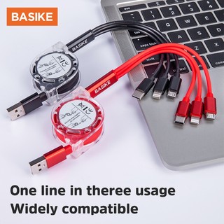 Cáp sạc 3 đầu đa năng cho ip ipd----micro usb cho samsung android --- type c oppo