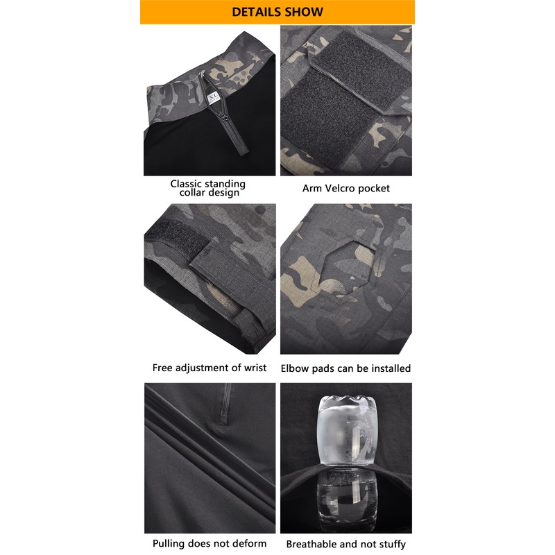 Áo Thun Nam Dài Tay Họa Tiết Rằn Ri