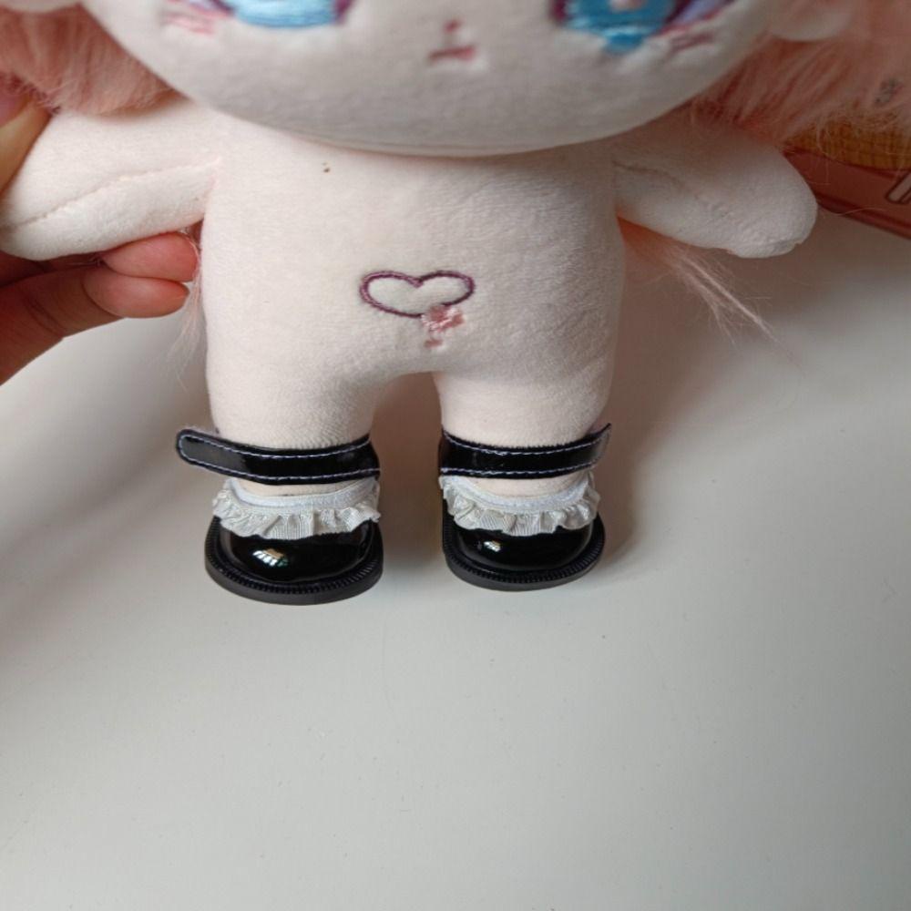 Giày búp bê uumir, giày mini thay thế 20cm, giày kết dính da ren nhỏ búp bê bông