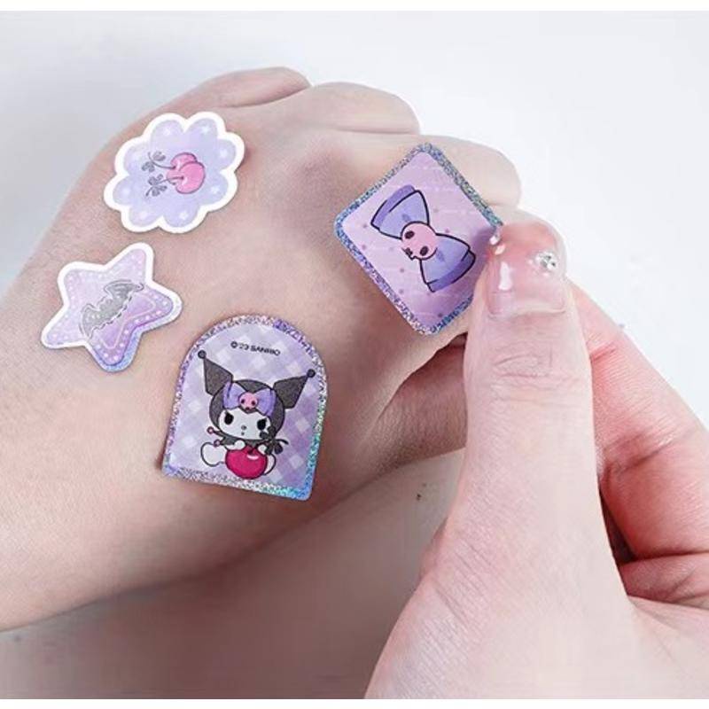 SANRIO Set 100 Miếng Dán Hình Cinnamoroll Mymelody Kuromi Pochacco Dễ Thương Cho Bé
