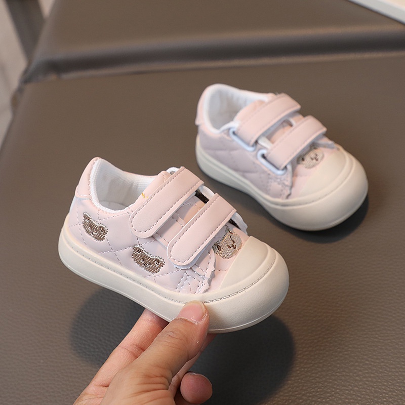 Giày Thể Thao Đế Mềm Siêu Nhẹ Thoáng Khí Phong Cách Hàn Quốc Cổ Điển Thời Trang Cho Bé Trai Và Gái