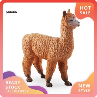 Mô hình lạc đà alpaca đồ chơi để bàn trang trí