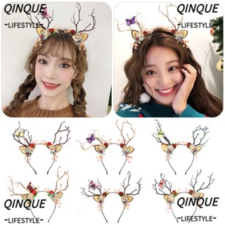 Băng Đô Cài Tóc Hình Sừng Hươu Có Đèn LED Dễ Thương