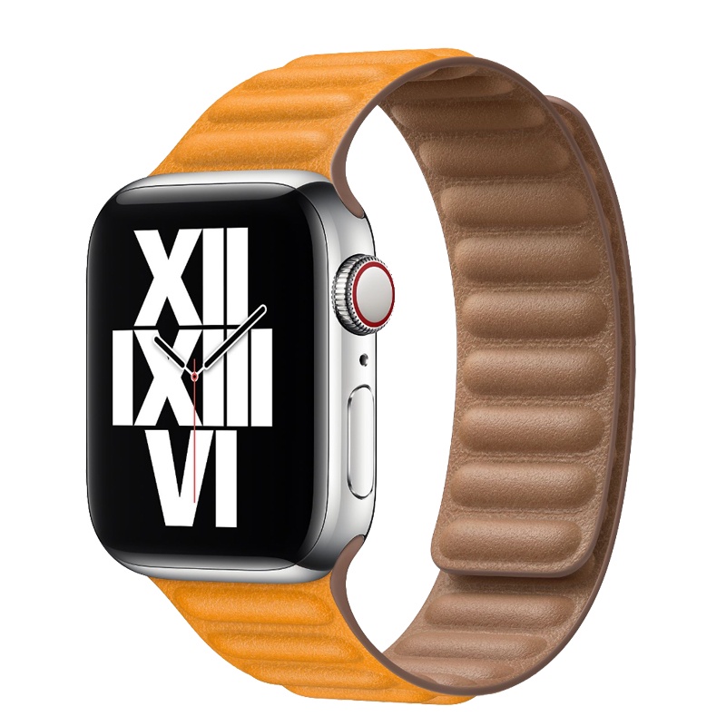 Dây Đeo Bằng Da Có Nam Châm Cho Đồng Hồ Thông Minh Apple Watch 45mm 41mm 44mm 40mm 40mm iWatch Ultar 49mm 8 7 6 SE 5 4 42mm