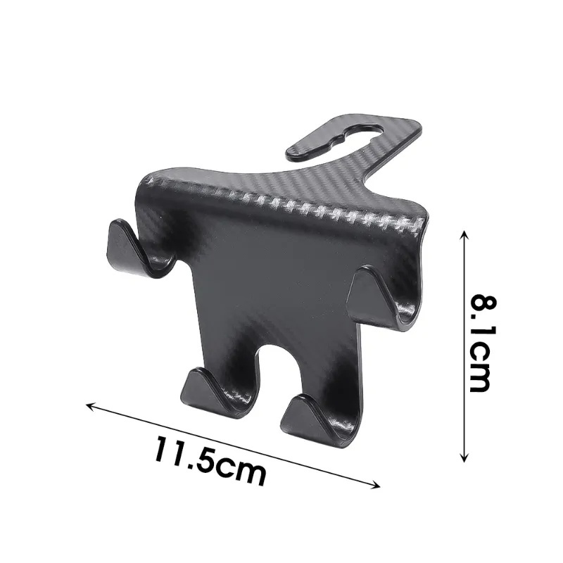 Móc Treo Đồ Bằng Sợi Carbon Gắn Sau Lưng Ghế Xe Hơi Thông Dụng