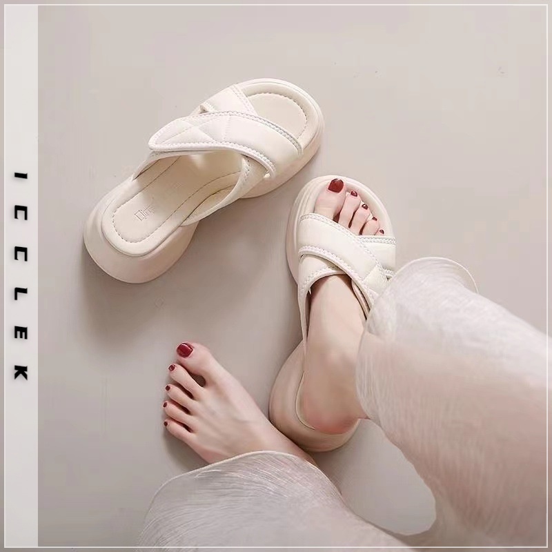 Icclek dép nữ dép bánh mì nữ Thoải mái Giày dép 32zHD072421