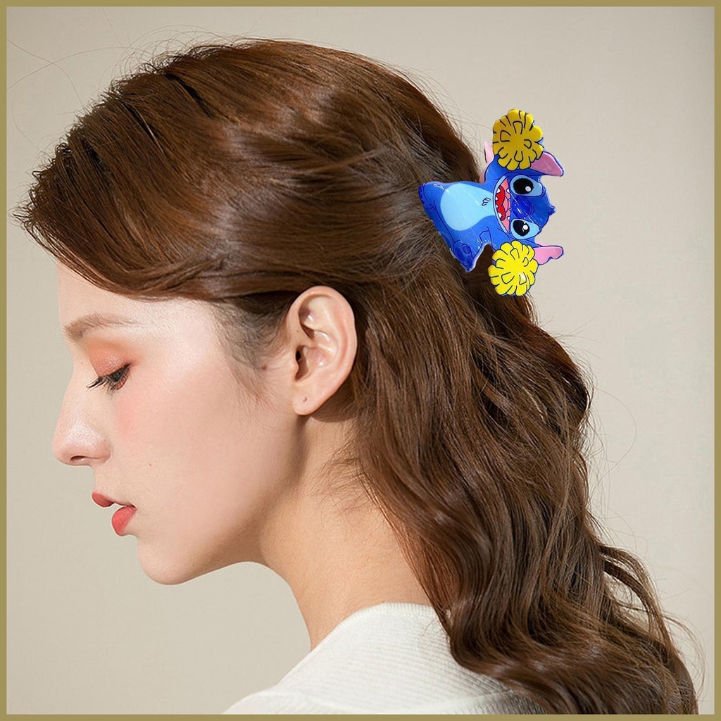 Kẹp Tóc Càng Cua Hình Stitch Hoạt Hình Bằng Acrylic Thời Trang Cho Nữ paca3vn