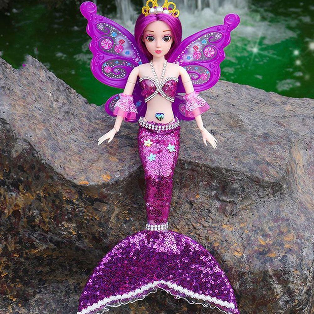 Mmluck Búp Bê Búp Bê Công Chúa Nàng Tiên Cá Đính Kim Sa Mặc Đầm Dễ Thương Thân Thiện Với Môi Trường DIY