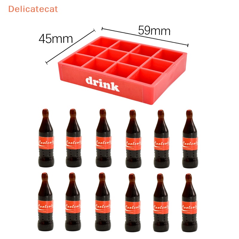1 Bộ Mô Hình Chai Nước Ngọt / Lon Soda Mini Trang Trí Nhà Búp Bê