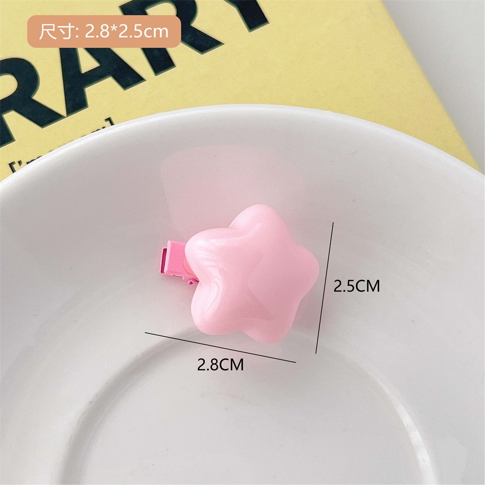 Kẹp Tóc Hình Ngôi Sao Nhỏ Màu Kẹo Ngọt Dễ Thương Cho Bé Gái