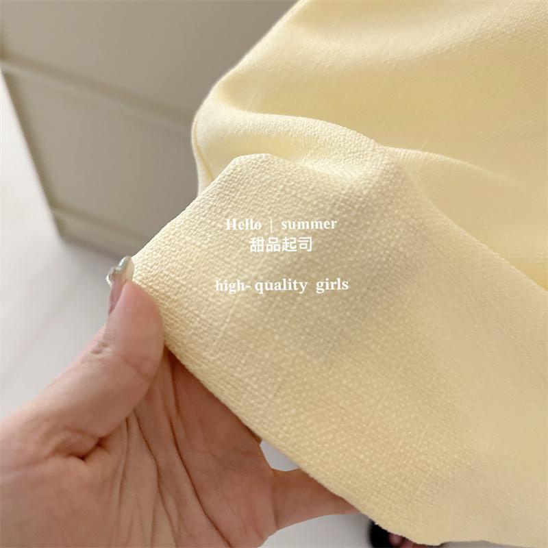 Váy cho bé gái mùa hè mới kiểu pháp búp bê cổ áo cho bé không tay váy vest