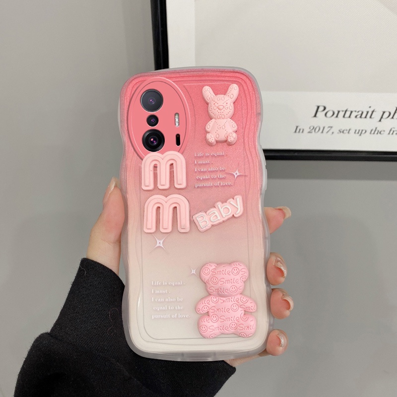 Ốp lưng xiaomi 11t 5g ốp lưng xiaomi 11 pro 5g  Ốp Điện Thoại Gắn Búp Bê 3D Màu gradient Cho xiaomi 11t 5g case xiaomi 11 pro 5g Dễ Thương